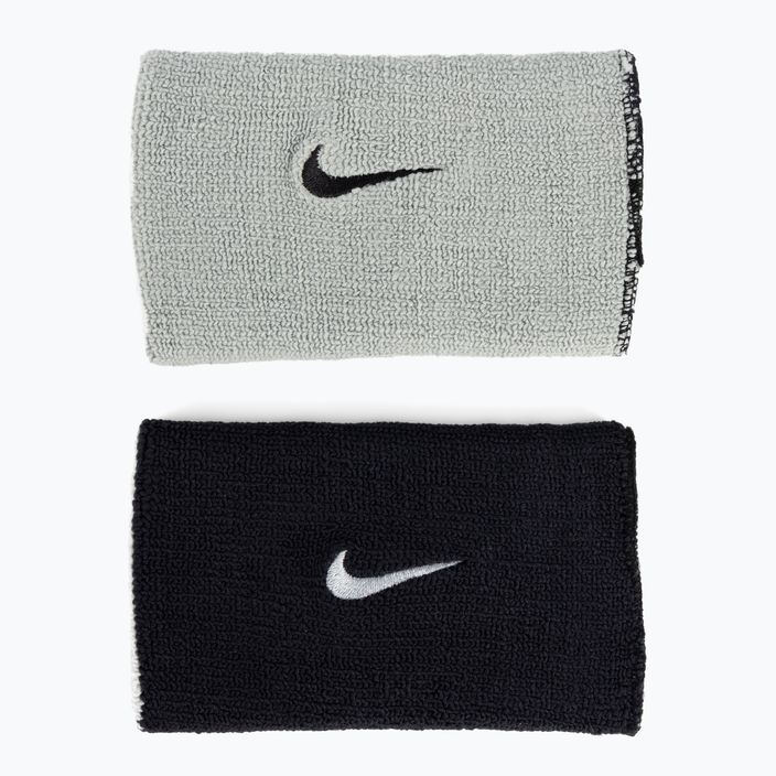 Nike Dri-Fit Double-wide βραχιολάκια για το σπίτι και το γήπεδο 2 τεμάχια μαύρο NNNB0-022 2