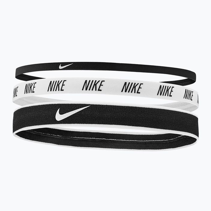 Nike Tidth headbands 3 τεμάχια μαύρο/λευκό/μαύρο