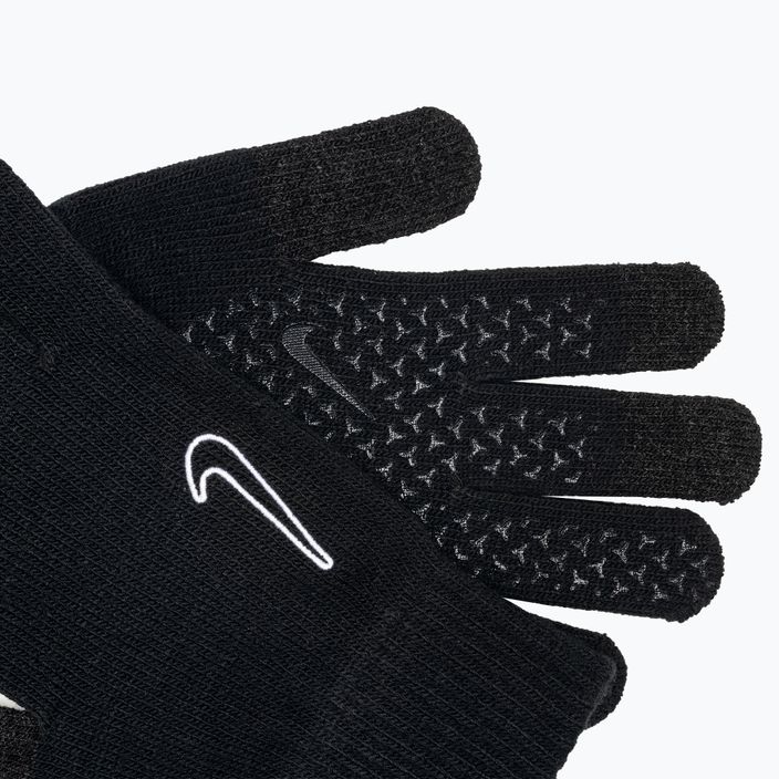 Χειμερινά γάντια Nike Knit Tech και Grip TG 2.0 μαύρα/μαύρα/λευκά 4