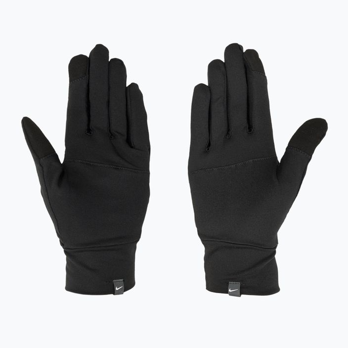 Ανδρικά γάντια τρεξίματος Nike Accelerate RG μαύρο/μαύρο/ασημί 2