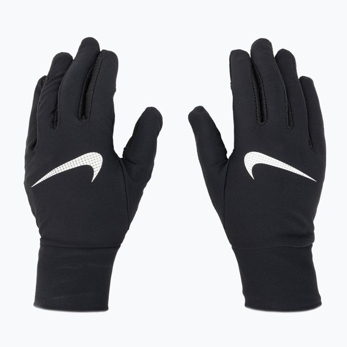 Ανδρικό σετ Nike Essential Running καπέλο + γάντια μαύρο/μαύρο/ασημί 4