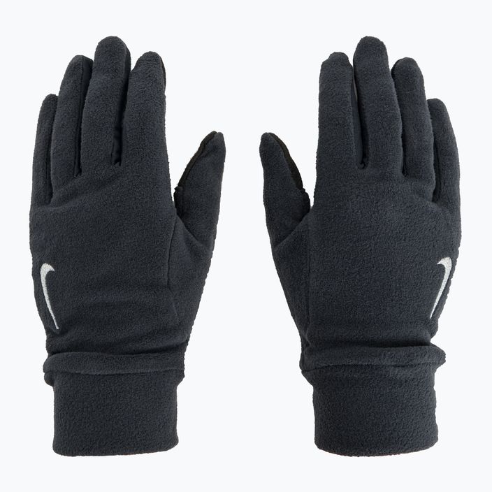 Ανδρικό σετ Nike Fleece καπέλο + γάντια μαύρο/μαύρο/ασημί 9