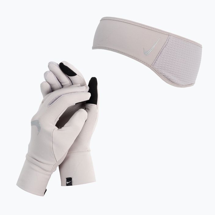 Γυναικείο σετ περιβραχιόνιο + γάντια Nike Essential γκρι N1000598-931