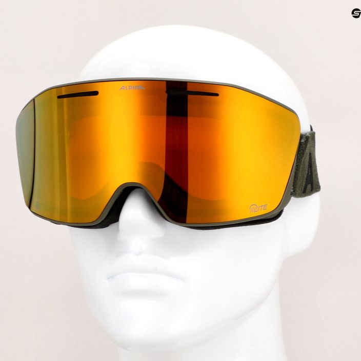 Alpina Nendaz Q-Lite S2 γυαλιά σκι ελιάς ματ/χρυσό 5