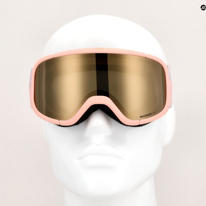 Παιδικά γυαλιά σκι Salomon Lumi Flash τροπικό ροδάκινο/χρυσό φλας για παιδιά 10