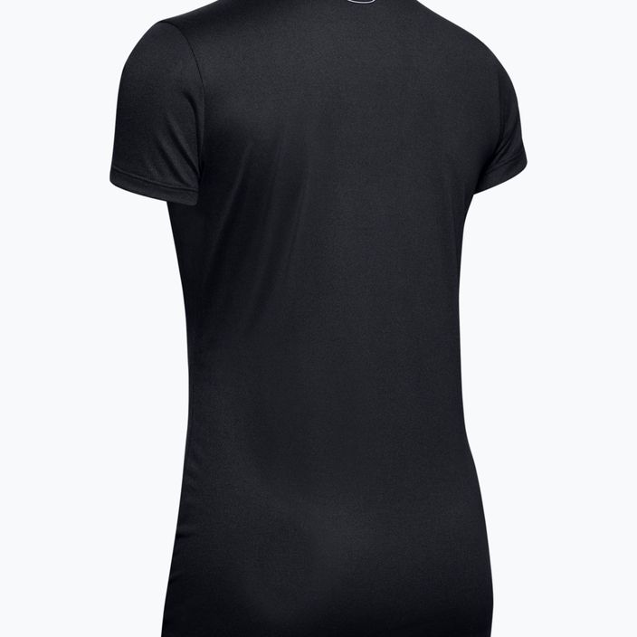 Under Armour Tech SSV γυναικείο μπλουζάκι προπόνησης - Μαύρο και ασημί 1255839 2