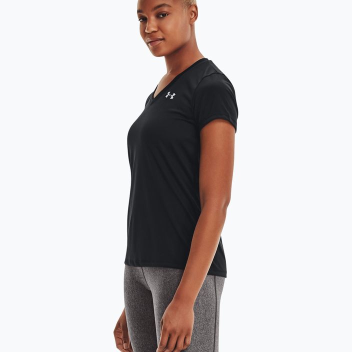 Under Armour Tech SSV γυναικείο μπλουζάκι προπόνησης - Μαύρο και ασημί 1255839 3