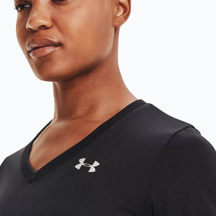 Under Armour Tech SSV γυναικείο μπλουζάκι προπόνησης - Μαύρο και ασημί 1255839 5