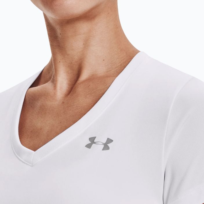 Under Armour Tech SSV γυναικείο μπλουζάκι προπόνησης - Αμιγές λευκό και ασημί 1255839 5