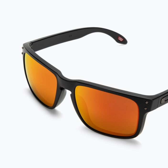 Γυαλιά ηλίου Oakley Holbrook μαύρο ματ / ρουμπίνι 0OO9102-E255 5
