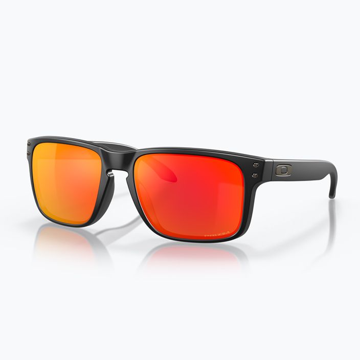 Γυαλιά ηλίου Oakley Holbrook μαύρο ματ / ρουμπίνι 0OO9102-E255 6