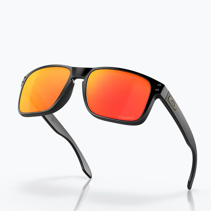 Γυαλιά ηλίου Oakley Holbrook μαύρο ματ / ρουμπίνι 0OO9102-E255 9