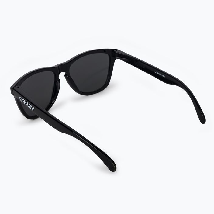Γυαλιά ηλίου Oakley Frogskins γυαλισμένο μαύρο/πριζό μαύρο 0OO9013 2