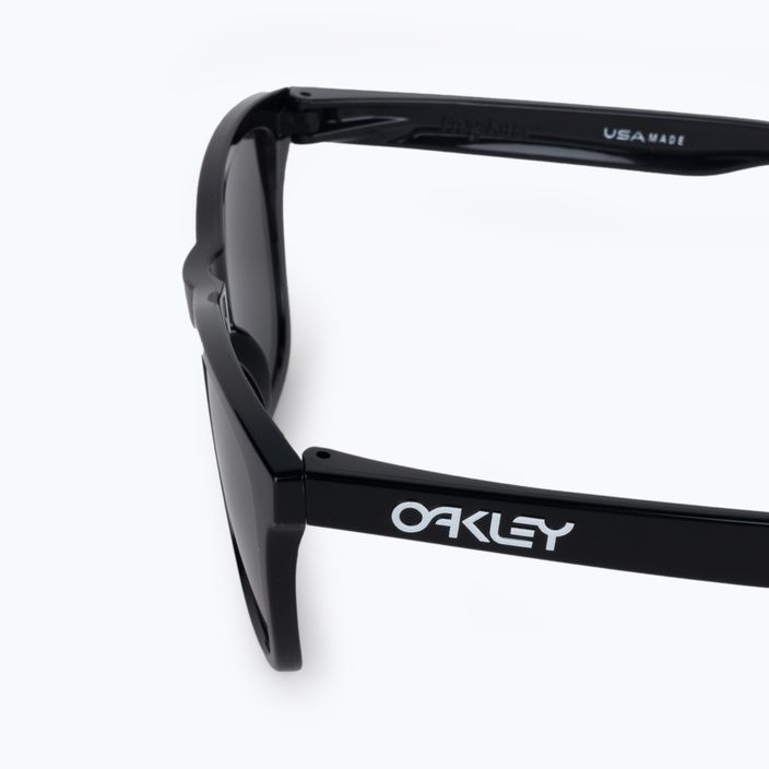 Γυαλιά ηλίου Oakley Frogskins γυαλισμένο μαύρο/πριζό μαύρο 0OO9013 4