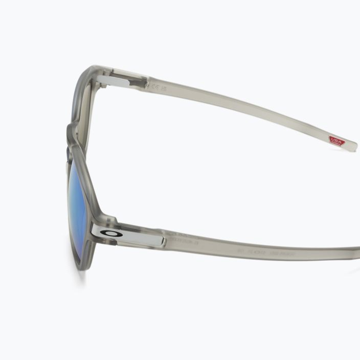 Oakley Latch ματ γκρι μελάνι / ζαφείρι πολωμένα γυαλιά ηλίου 4