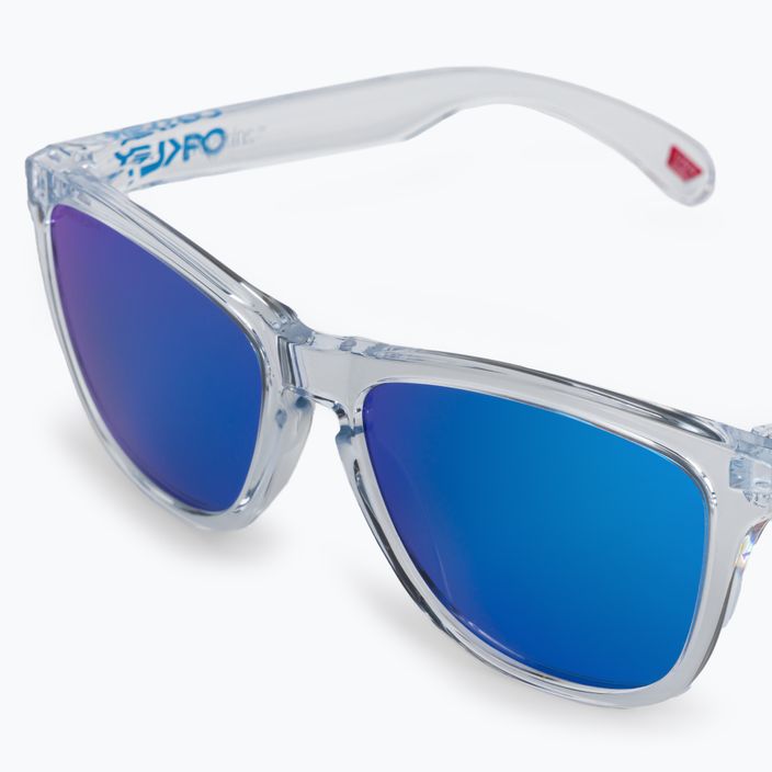 Γυαλιά ηλίου Oakley Frogskins κρυστάλλινα διαφανή/prizm ζαφείρι 0OO9013 5