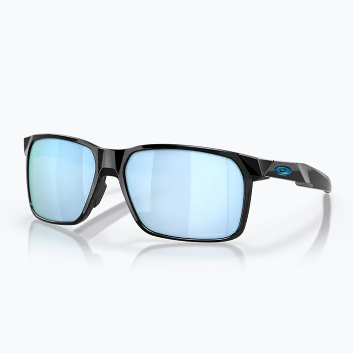 Γυαλιά ηλίου Oakley Portal X γυαλισμένο μαύρο/prizm βαθύ νερό πολωμένο 6