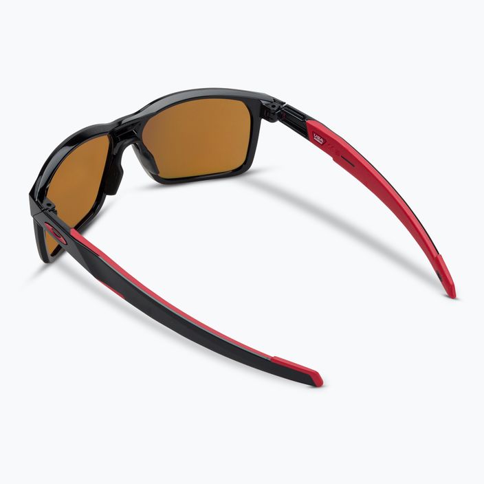 Πολωτικά γυαλιά ηλίου Oakley Portal X γυαλισμένο μαύρο / ρουμπίνι prizm 2