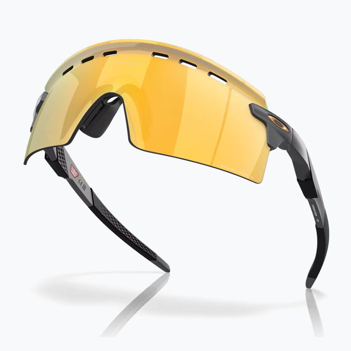 Oakley Encoder Strike Vented γυαλιά ηλίου ματ άνθρακα/prizm 24k 4