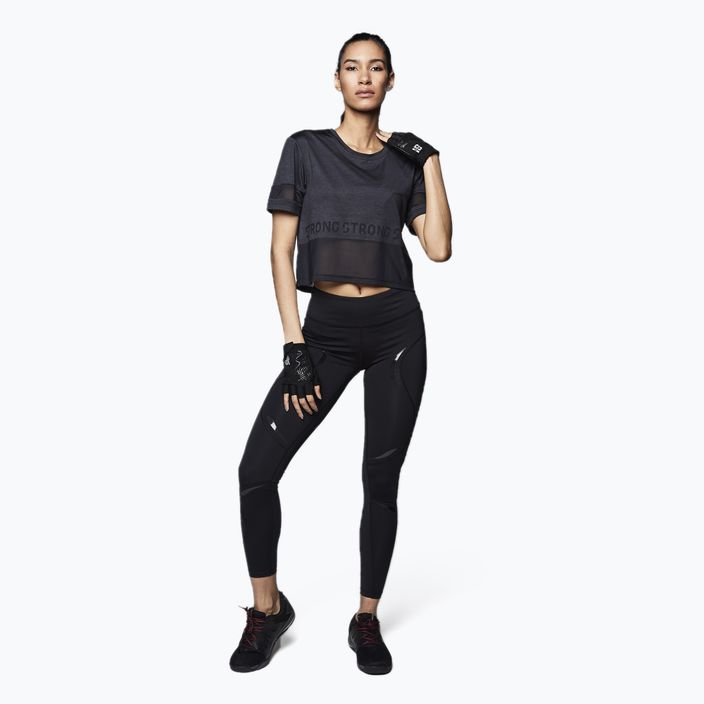 Γυναικείο προπονητικό t-shirt STRONG ID Varsity Style Knit μαύρο Z1T02351 2