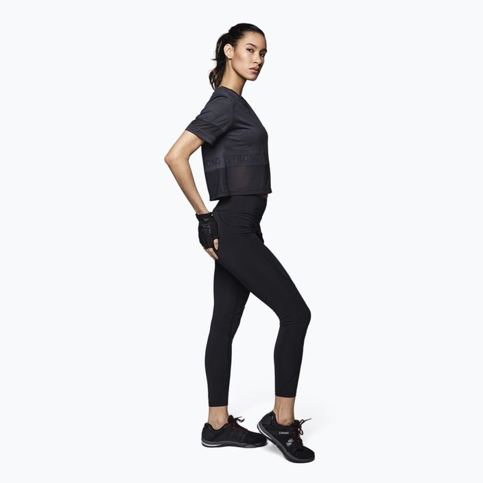 Γυναικείο προπονητικό t-shirt STRONG ID Varsity Style Knit μαύρο Z1T02351 3