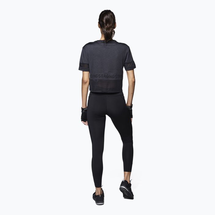 Γυναικείο προπονητικό t-shirt STRONG ID Varsity Style Knit μαύρο Z1T02351 4