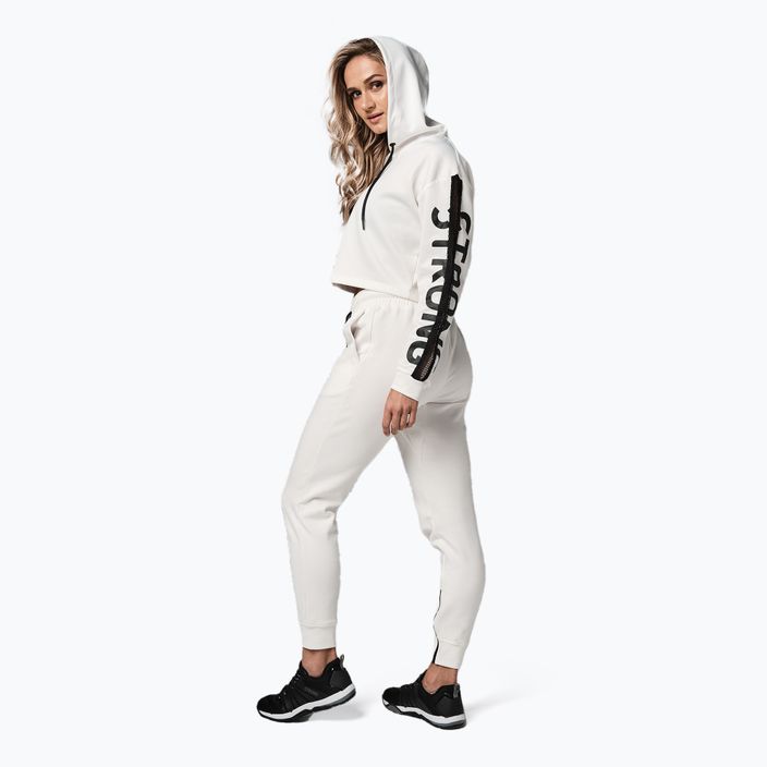 Γυναικείο STRONG ID Branded Crop φούτερ λευκό Z1T02502 5