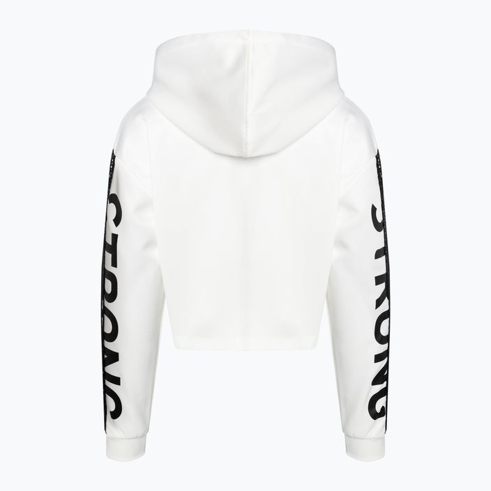 Γυναικείο STRONG ID Branded Crop φούτερ λευκό Z1T02502 7