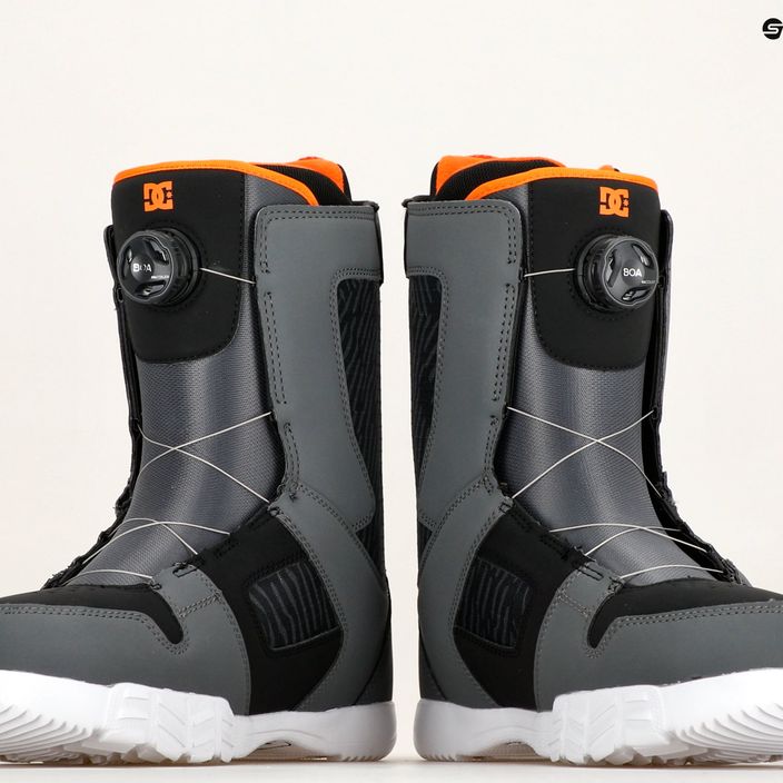 Ανδρικές μπότες snowboard DC Phase Boa γκρι/μαύρο/πορτοκαλί 9