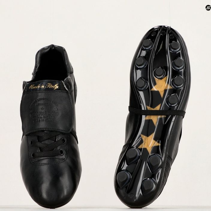 Pantofola d'Oro ανδρικά ποδοσφαιρικά παπούτσια Lazzarini Tongue nero 12