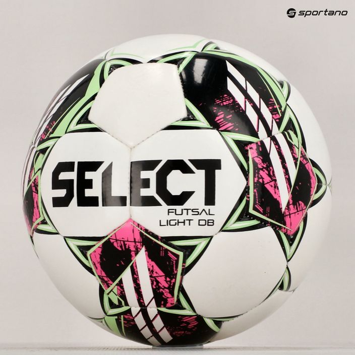 SELECT Futsal Light DB v22 λευκό/πράσινο μέγεθος 4 ποδόσφαιρο 6