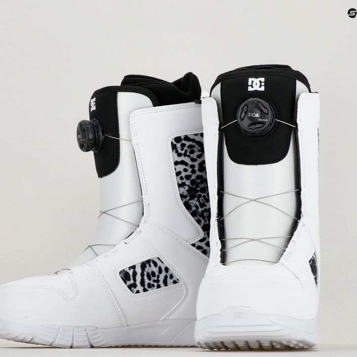 Γυναικείες μπότες snowboard DC Phase Boa λευκό/μαύρο print 9