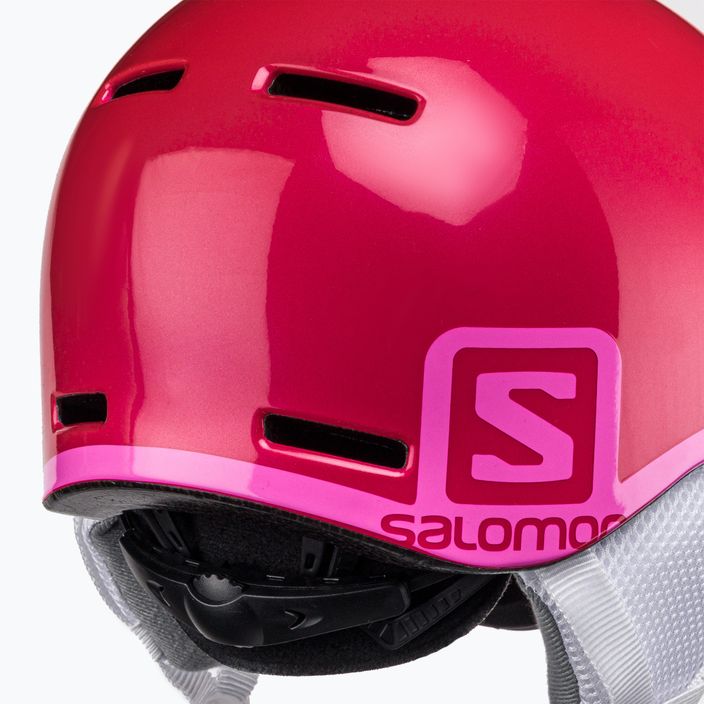 Παιδικό κράνος σκι Salomon Grom Visor S2 ροζ L39916200 7