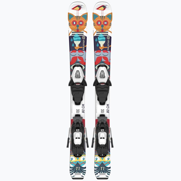 Παιδικά χιονοδρομικά σκι Salomon T1 XS + C5 χρώμα L40891100 9