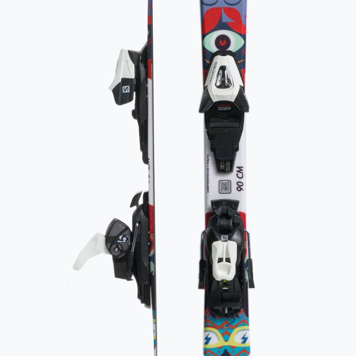 Παιδικά χιονοδρομικά σκι Salomon T1 XS + C5 χρώμα L40891100 4