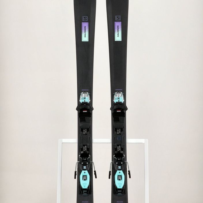 Γυναικεία downhill σκι Salomon S/Max N6 XT + M10 GW μαύρο/πικρό μοβ/γυάλινο μπιτς 13