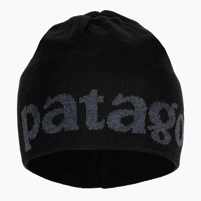 Patagonia Beanie λογότυπο belwe / μαύρο καπέλο πεζοπορίας 2