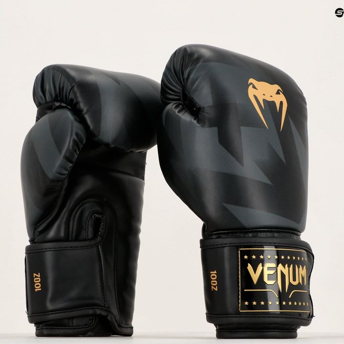 Venum Razor μαύρα/χρυσά γάντια πυγμαχίας 11