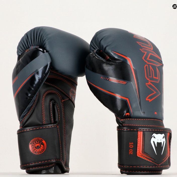 Venum Elite Evo ναυτικό/μαύρο/κόκκινα γάντια πυγμαχίας 11