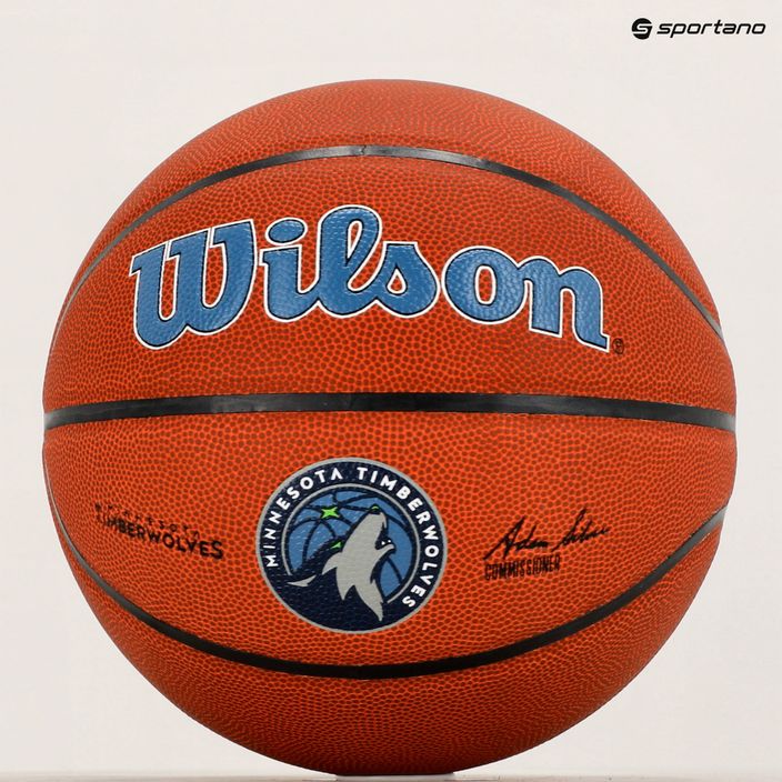 Wilson NBA Team Alliance Minnesota Timberwolves μπάσκετ WTB3100XBMIN μέγεθος 7 6