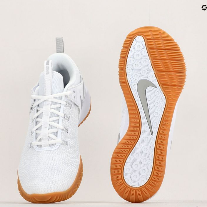 Nike Air Zoom Hyperace 2 LE λευκό/μεταλλικό ασήμι λευκό παπούτσια βόλεϊ 8