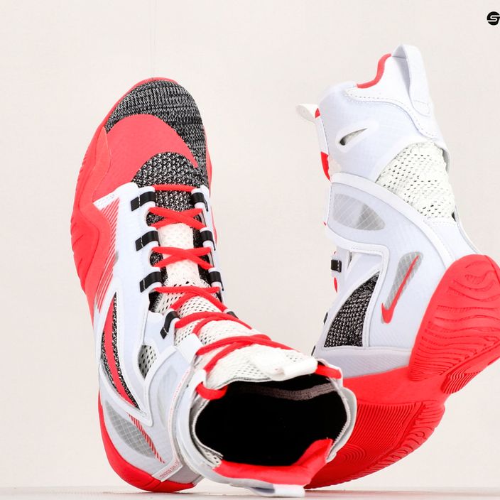 Nike Hyperko 2 λευκά/φωτεινά βυσσινί/μαύρα παπούτσια πυγμαχίας 12