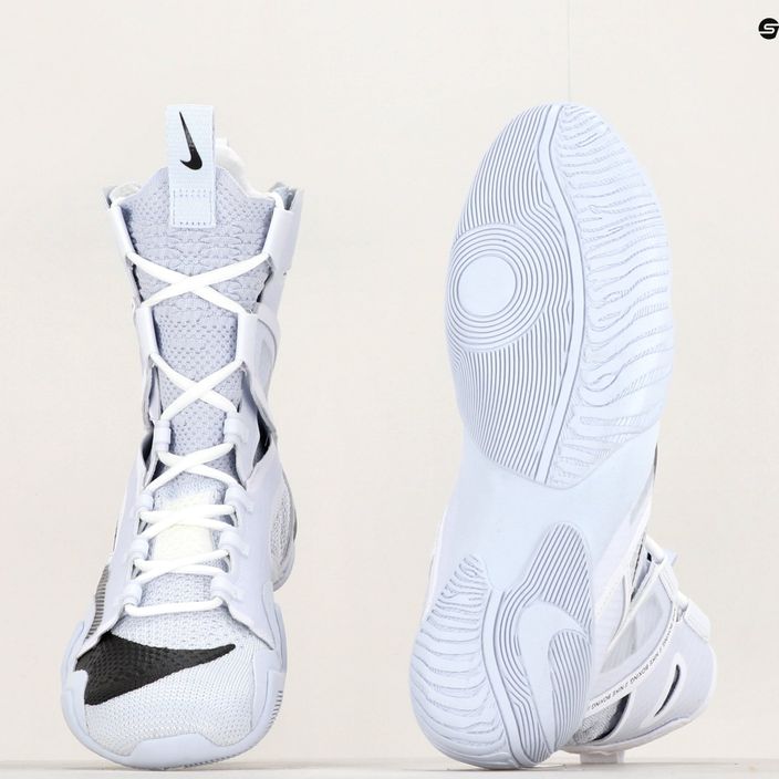 Nike Hyperko 2 λευκά/μαύρα/ποδοσφαιρικά γκρι παπούτσια πυγμαχίας 12