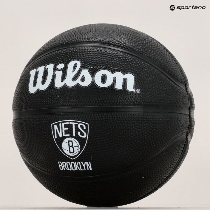 Wilson NBA Team Tribute Mini Brooklyn Nets μπάσκετ WZ4017604XB3 μέγεθος 3 9