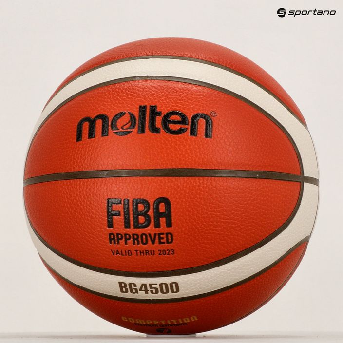 Molten basketball B7G4500 FIBA πορτοκαλί/ελιά μέγεθος 7 8