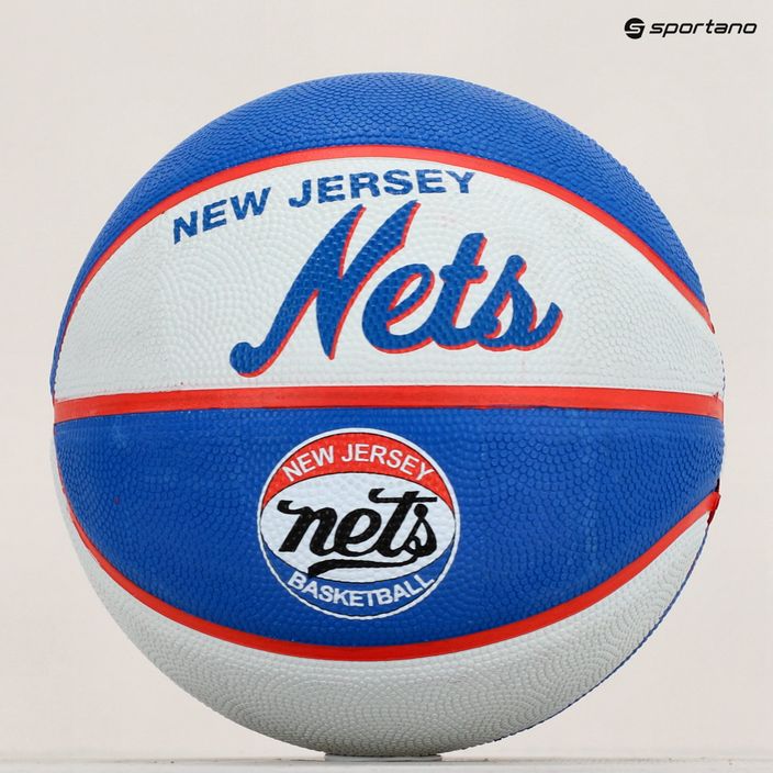 Wilson NBA Team Retro Mini Brooklyn Nets μπάσκετ WTB3200XBBRO μέγεθος 3 5