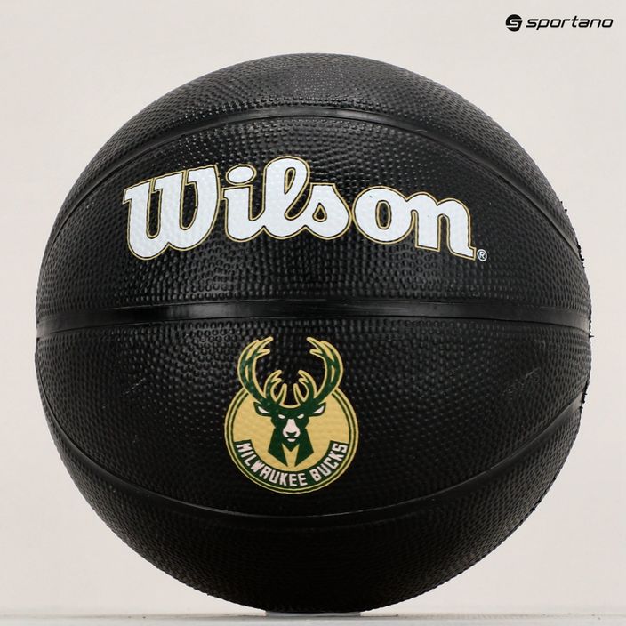 Wilson NBA Team Tribute Mini Milwaukee Bucks μπάσκετ WZ4017606XB3 μέγεθος 3 9
