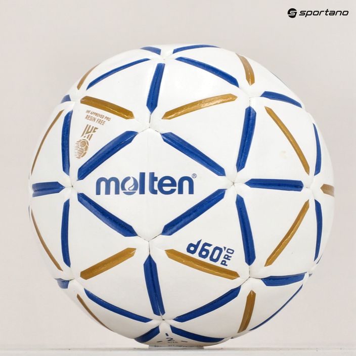 Molten handball H3D5000-BW d60 PRO IHF-2 μπλε/λευκό μέγεθος 2 4