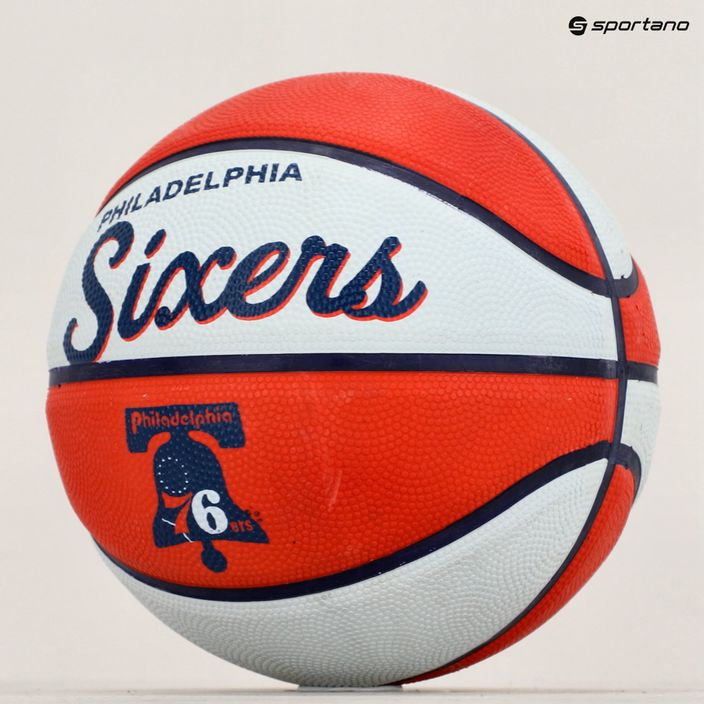 Wilson NBA Team Retro Mini Philadelphia 76ers μπάσκετ WTB3200XBPHI μέγεθος 3 5