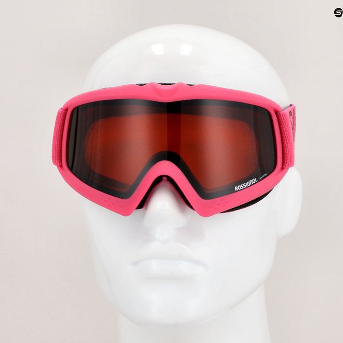 Rossignol Raffish ροζ/πορτοκαλί παιδικά γυαλιά σκι 6